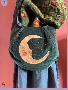 Green and purple Sapphic Oracle bag